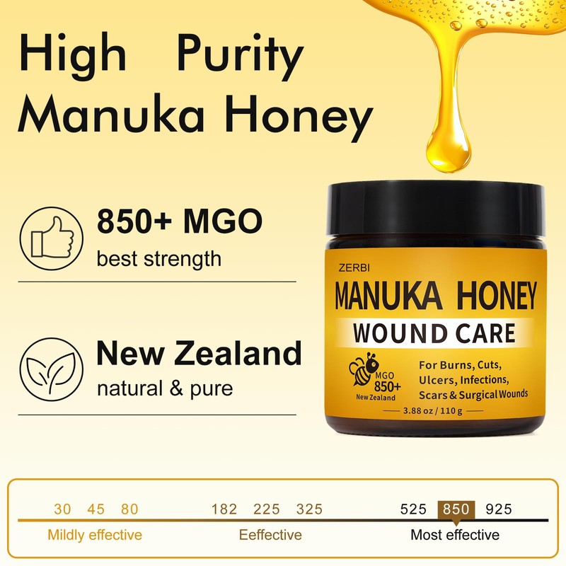 Manuka Honey for Wounds, Speed up Healing for Cuts, Surgical