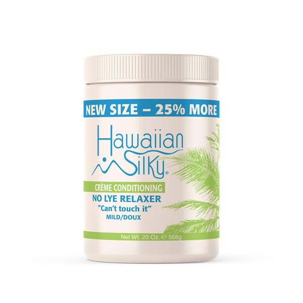 Hawaiian Silky no lye relaxer, mild, Beige, 20 Ounce