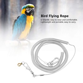 6 m Parrot Bird Anti-Bite Flying Training Rope Pet Lead Kits Ultralight Harness Lead Pet Toys for Cockatiels Starling Birds (Random Colour) (4.5 mm + 6 m Flight Rope)
