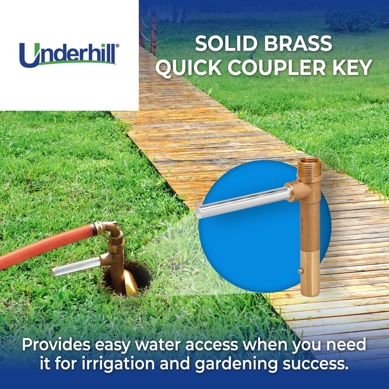 Underhill Quick Coupler Key Tool for Coupler Valve, 3/4-Inch MPT