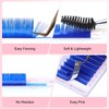 ALLOVE Colored Eyelash Extension Super Easy Fan Blue Volume Lash