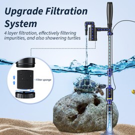 Fish Tank Cleaner, Aquarium Gravel Cleaner, 530GPH/32W Electric Fish Tank Cleaning Tools, Adjustable Water Flow Fish Tank Gravel Cleaner Vacuum, Aquarium Cleaner Kit for Water Circulation, Wash Sand