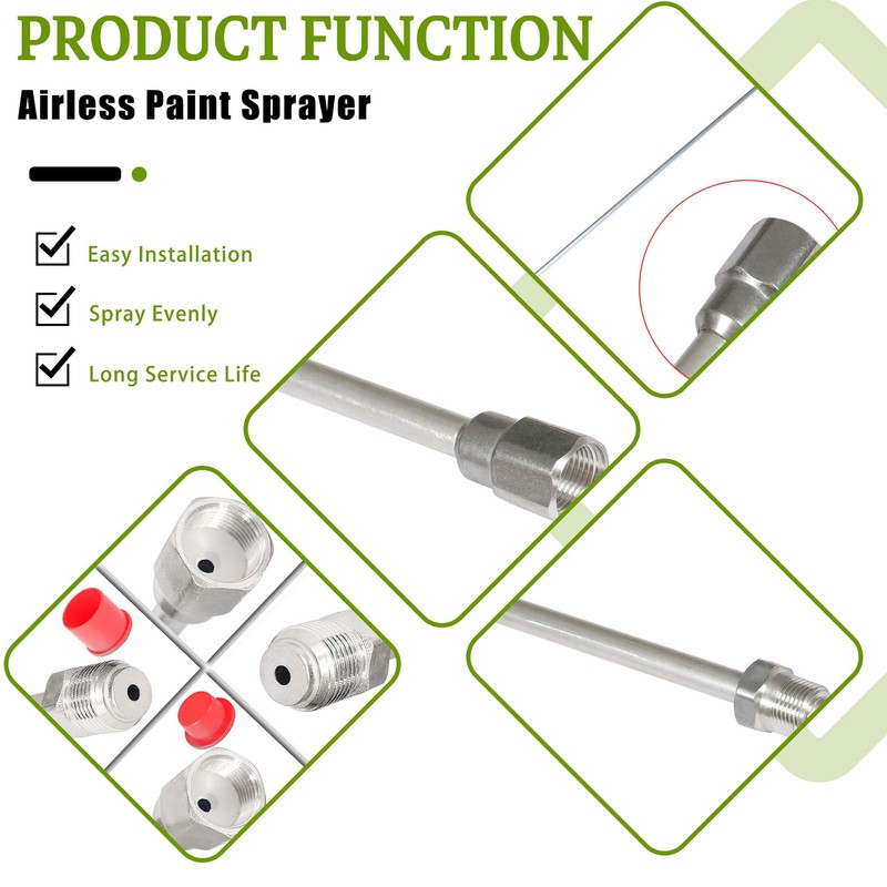 59Inch Airless Paint Sprayer Tip Extension Pole, Spray Gun Tip