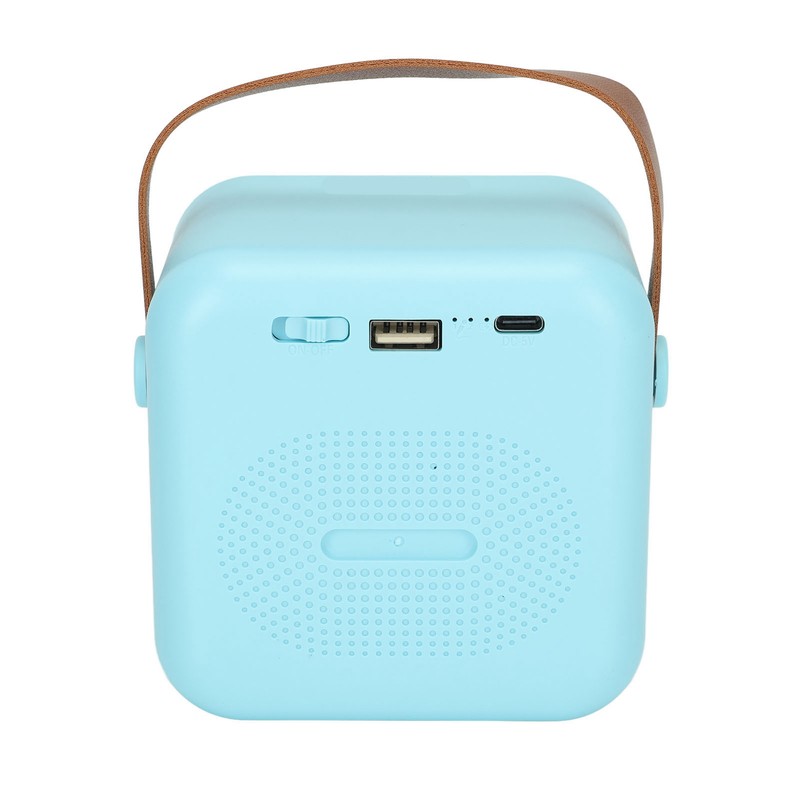Mini Karaoke Machine Portable Bluetooth Speaker With Wireless Microphone Bass