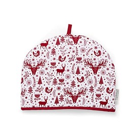 Cooksmart British Designed Christmas Tea Cosy | Xmas Teapot Warmer Suitable For Small, Medium or Large Teapots | Designed by British Designers in the UK - A Nordic Christmas