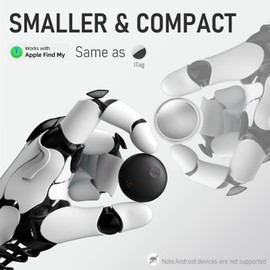 Smart Tag Bluetooth Luggage Tracker, IP68 Waterproof Air Tracker Works with Find My (iOS Only), Finder Locator for Keys, Luggage, Backpack, Wallet (2 Pack)