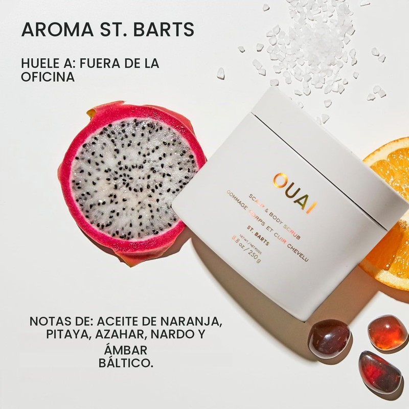 Ouai- Exfoliante corporal y para el cuero cabelludo, St. Barts: