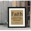 Darling Souvenir Faith Religious Quotes Burlap Print Wall Decor Luke