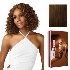 Sensationnel Bare lace 6x5 lacewig - unit 2 lacefrontal glueless synthetic 180 degree preplucked hairline (MOCHABROWN)