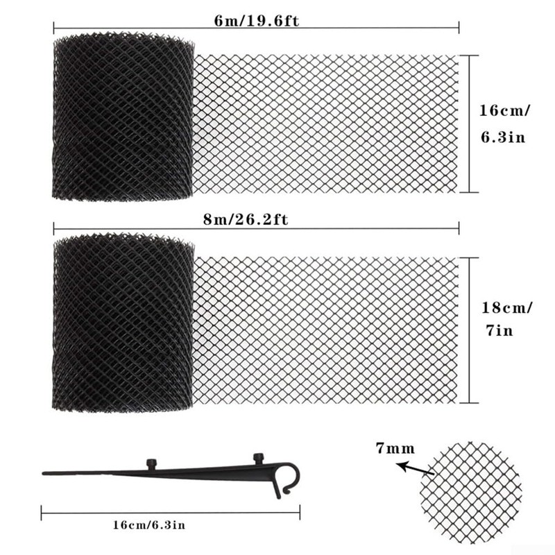 Gutter Guard 18cm x 8m Plastic Gutter Protection Net Roll