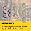REDEEMX Chainsaw Sprocket Clutch Drum E-Clip 8x1.3 Clutch Washer Kit