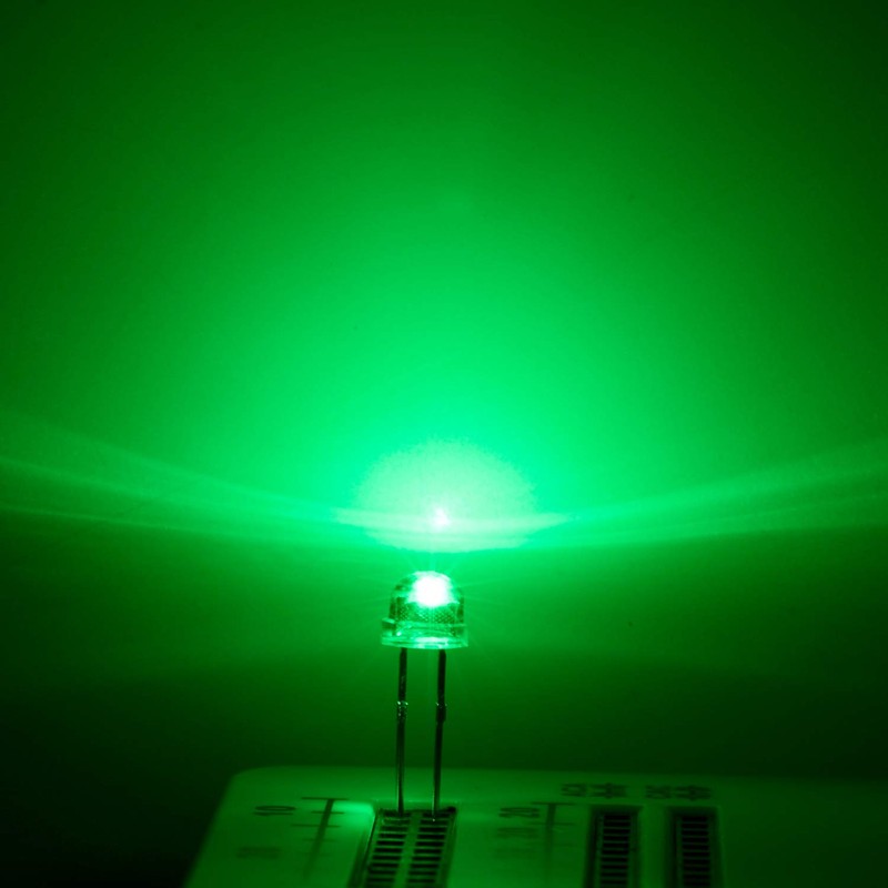 CHANZON 100 pcs 5mm RGB Multicolor Fast Blinking (Multi Color