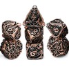 Metal Skull Dice Unique Hollow Dice Set for Dungeons and