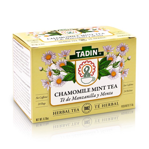 TADIN CHAMOMILE WITH MINT HERBAL TEA 24 BAGS