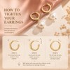 NUZON Baroque Pearl Dangle Earrings for Women 14K Gold Huggie