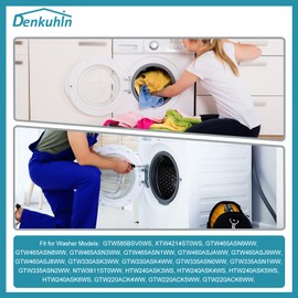 Denkuhin WH01X27538 Washer Drive Belt Replace for GE Hotpoint Clothes Washing Machine Replace AP6328256, PS12299369, 4587903, 290D1101P005 (3/Pack)