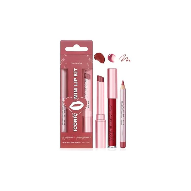 Volume Hack Trio Lip Kit - Lip Liner and Lipstick