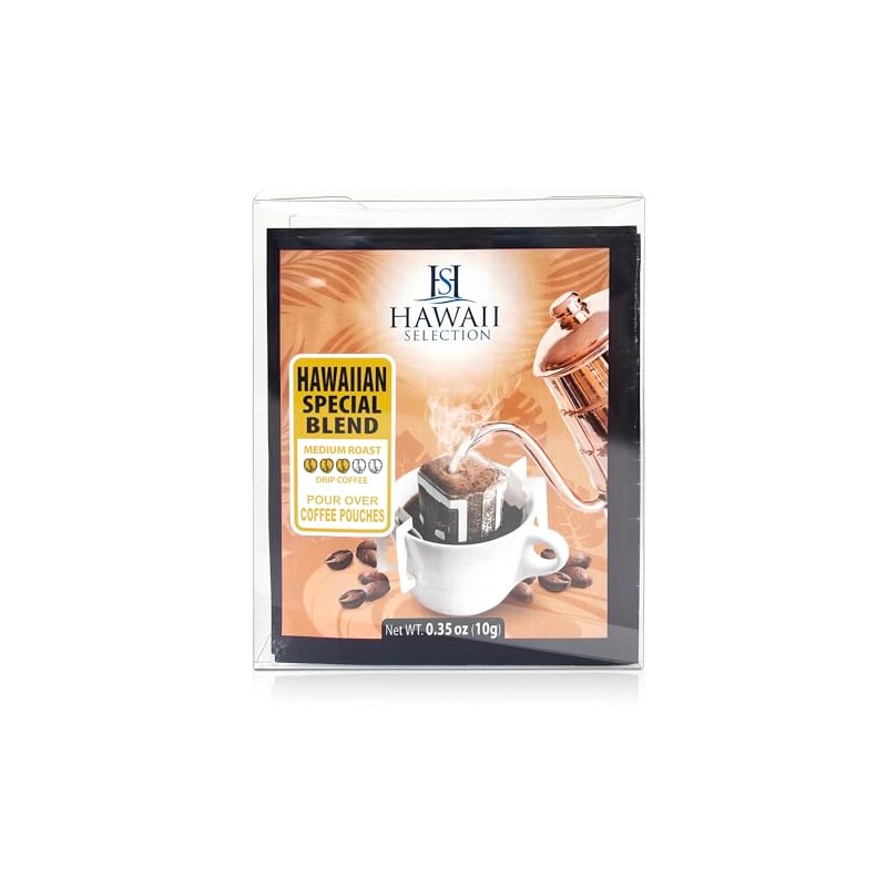Hawaii Selection/Hawaiian Special Blend/Medium Roast/Single Serve/Pour Over Coffee/Drip Coffee/ 5