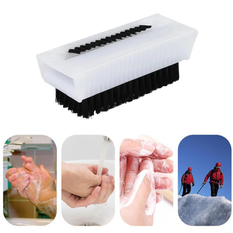 2 Pack Nail Brush Dual Surface Nail Scrubbers Fingernails Cleaning