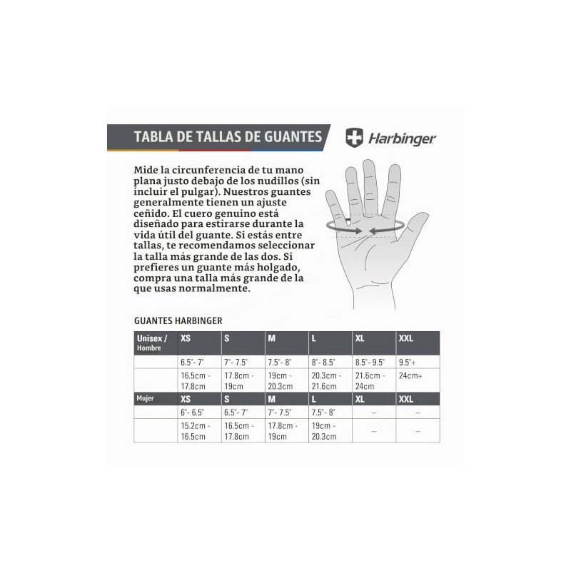 Harbinger - Guantes de Entrenamiento para Levantamiento de Pesas, Unisex