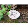 Garden Age Supply Thinking of You Engraved Natural Handmade Inspirational