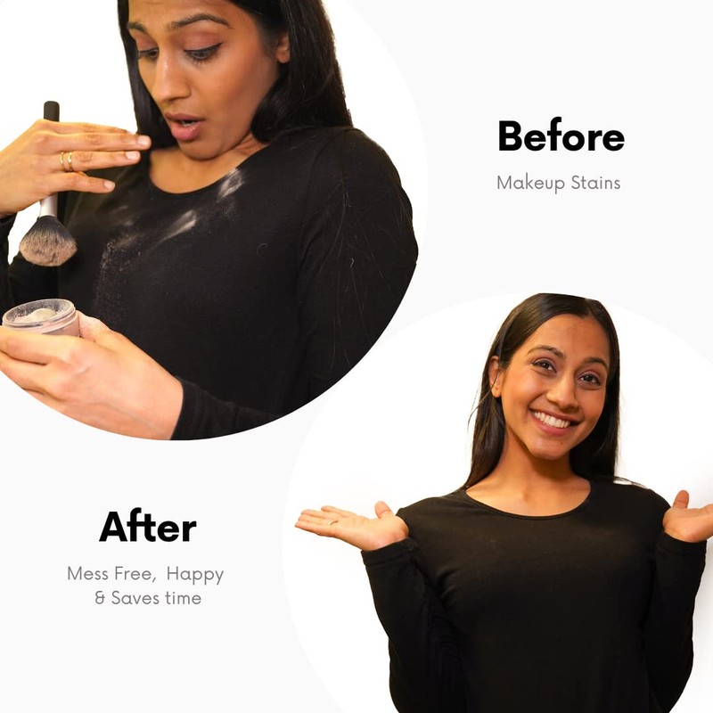 Women's Makeup Cape and Catcher Apron for a Mess Free