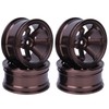 Wheel Hub, RC Wheel Hub 4pcs RC Car Parts Aluminum