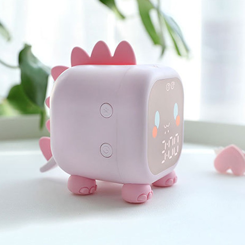Digital Clock Intelligent Cute Fun Dragon LED Silicone Cartoon Bedside