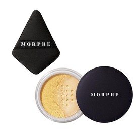 Morphe Exclusive Bake Bundle, Bake + Set Setting Powder with Dual-Sided Powder Puff - Combined Variations: Banana Rich and Dual-Sided Powder Puff