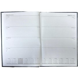 2025 Diary A4/A5/A6 Pastel Colour Fashion Diary Week to View, Day A Page Desk Diary (A6 Week TO View, Yellow)