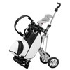 Longridge Desktop Golf Bag & Pen Set, White/Black, GGPHTA