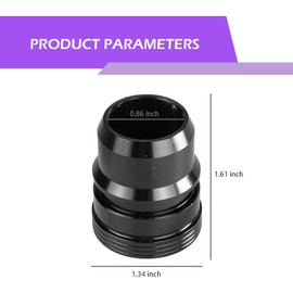 SLIMI 1 PC Blow Off Valve Mod Plug, Billet Pressure Relief Valve Plug, 3.5L 2.7L VTA Pressure Relief Valves Module Plug, Compatible with 13-21 Ford F150 Ecoboost (Black)