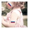 Womaha 30 Sheets Temporary Slovenia Flag Tattoos for Kids Adults