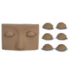 Eyelash Practice Mannequin Face Silicone Lash Mannequin Head with Double