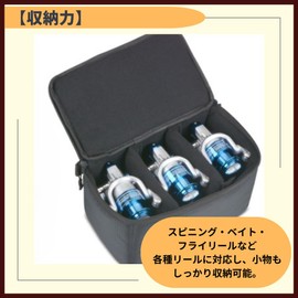 ideamall リールケース リールポーチ キャリングケース 防水 釣り フィッシング 収納ケース