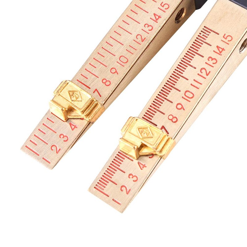 Fafeicy Feeler Gauge, 1-15mm, Wedge Shaped Vernier, 0.2mm Precision, House