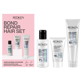 REDKEN Acidic Bonding Concentrate Discovery Set, With Shampoo, Conditioner & Leave-In Treatment, Strengthens Bonds, Repairs Damage & Protects Colour Treated Hair, 75ml, 50ml &150ml