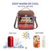 NOL Natural Organic Lifestyle Dual Compartment Insulated Lunch Bag Leakproof