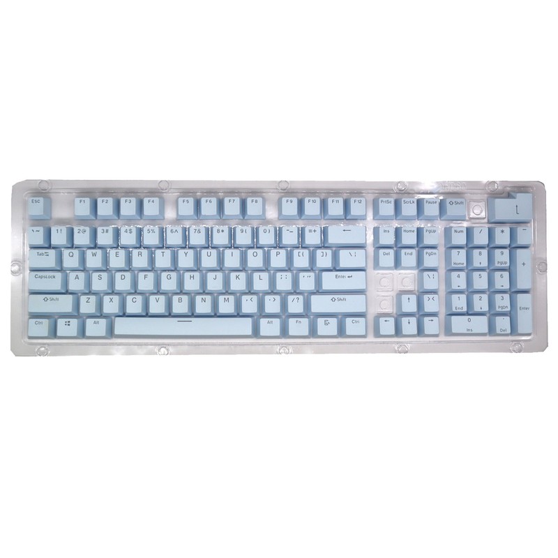 PBT Keycaps Ergonomic Design Oil Resistant Colorful 108 Key Video