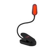 Hooga Red Book Light, Clip On 625nm LED Light for