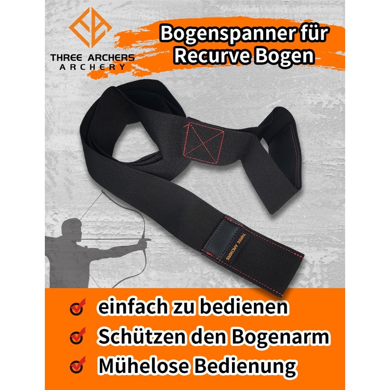 THREE ARCHERS Bow Tensioner Nylon Tensioning Cord for Recurve Bow