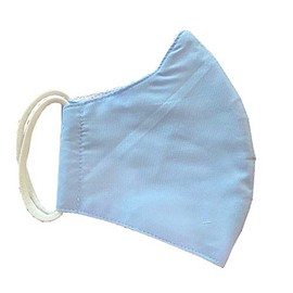 Cotton Face Mask 3 Layers Made in USA (Blue)