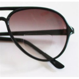 Reading Glasses Bifocal TINTED 70-80's Office Style ~ Black Frame +2.75 Lens