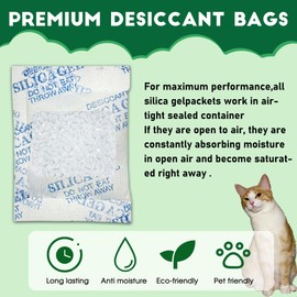 xcivi 12 Pack Pet Food Desiccant Bags for DDMOMMY Food Storage Container Cat & Dog Pet Food Feeders, Moisture-Proof Bag Desiccant Keep Pets Foods Dry and Fresh