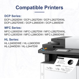 colorfly TN2510 TN-2510 Toner Cartridge for Brother TN-2510 TN 2510 Compatible for Brother HL Series L2400DW L2400DWE DCP Series L2620DW L2627DW MFC Series L2800DW L2827DW (Black,1-Pack)