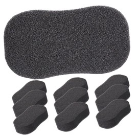 PACKOVE 10 pcs Curl Sponge Hair Brush for Men and Women Small Portable Hair Sponge for Home and Salon Use with Fine Texture and Classic Black Color