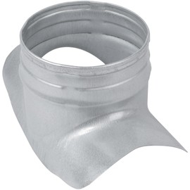 HVAC OV Galvanized Steel Saddle Takeoff – Round 90 Degree Splitter for 4” Duct with 4" Outlet Branch Connector - Range Hood Duct Adapter - Heavy Duty Supply/Exhaust Air Ventilation Duct Work Collar