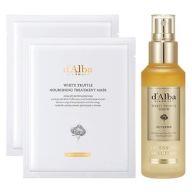 [Vegan Beauty] Dalba White Truffle Supreme Intensive Serum 100ml + Nourishing Mask 2p, 1 piece / [비건뷰티] 달바 화이트 트러플 수프림 인텐시브 세럼 100ml + 너리싱 마스크 2p, 1개