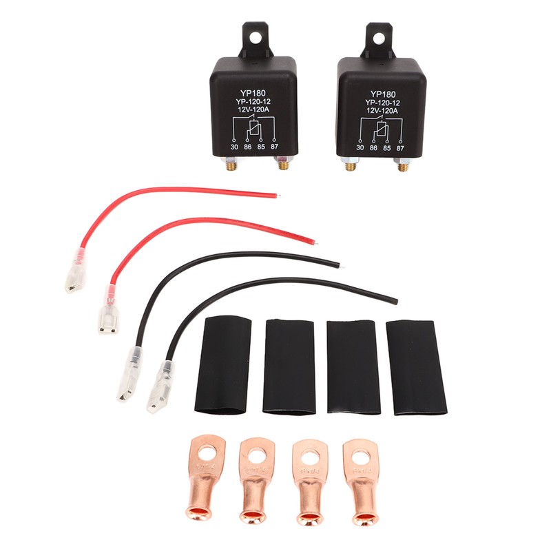 2 Sets 12V 120A Car Starter Relay 4 Pin High