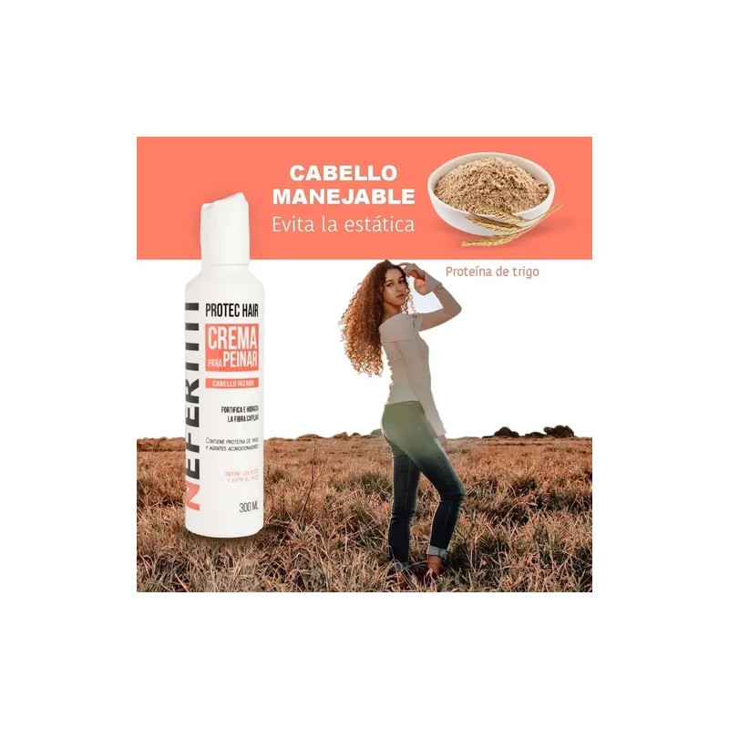Nefertiti Crema Para Peinar Cabello Rizado 300ml